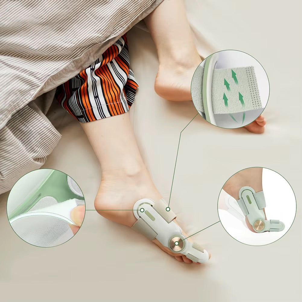 Correcteur d’orteil (Hallux Valgus) – Orthèse ajustable &amp; rotative 180°