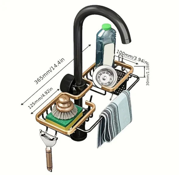 Pack de Cuisine 2 en 1 – Égouttoir Udry + Porte-Éponge