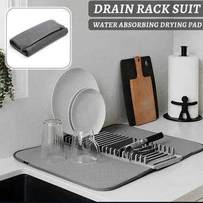 Pack de Cuisine 2 en 1 – Égouttoir Udry + Porte-Éponge